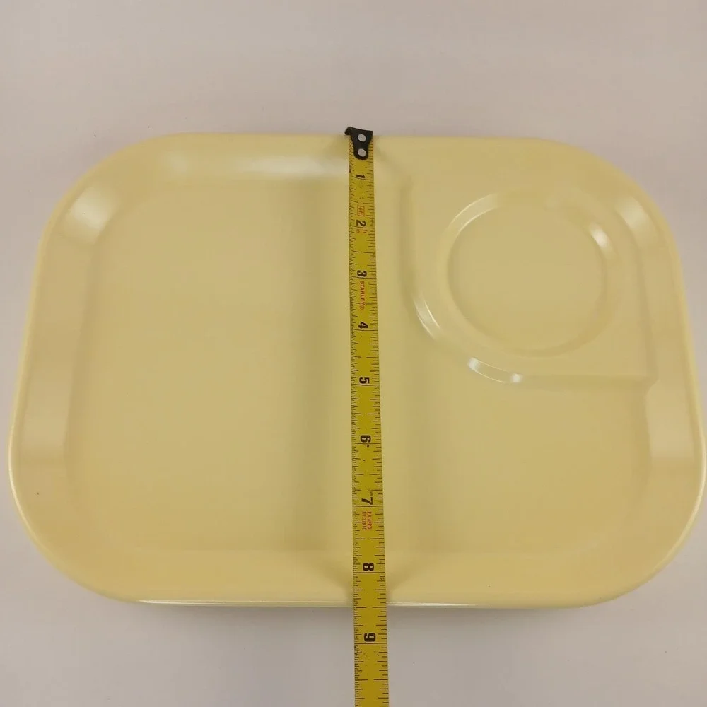 Vintage Rubbermaid 3850 Melamine Lunch TV Camping Trays 11 1/2